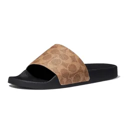 Dép Coach Udele Sport Slide In Signature Canvas Màu Đen Size 36