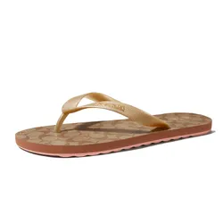 Dép Xỏ Ngón Coach Zak Flip Flop FG3434 Màu Nâu Size 36