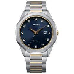 Đồng Hồ Nam Citizen Hublottt Eco-Drive Corso Diamond BM7494-51L Màu Bạc