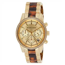 Đồng Hồ Nữ Michael Kors MK Womens Ritz Gold Tone Watch MK6322 Màu Vàng Gold