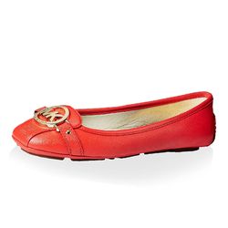 Giày Bệt Michael Kors MK Fulton Shoes Scarlet Màu Đỏ Cam Size 37.5