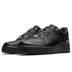 Giày Thể Thao Nike Air Force 1 Low Supreme - Mini CU9225 Box Logo Màu Đen Size 40