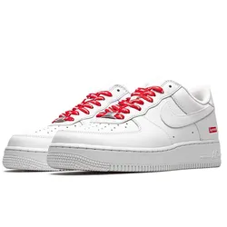 Giày Thể Thao Nike Air Force 1 Low Supreme - Mini CU9225 Box Logo Màu Trắng Size 38