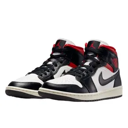 Giày Thể Thao Nike Air Jordan 1 Mid BQ6472-061 Màu Đen/Trắng/Đỏ Size 36