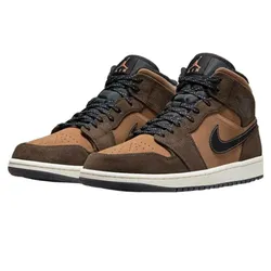 Giày Thể Thao Nike Air Jordan 1 Mid Se Dark Chocolate DC7294-200 Màu Nâu Đen Size 40.5