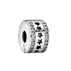 Hạt Vòng Charm Pandora Moments Hình Ngôi Sao 796381cz Màu Bạc