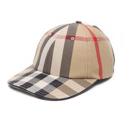 Mũ Burberry Logo Cappello Check In Cotone Phối Màu Size S