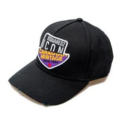 Mũ Dsquared2 Black Canadian Heritage Icon Cap Màu  Đen