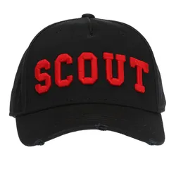 Mũ Dsquared2 Black Embroidered Lettering Baseball Cap Màu Đen Đỏ