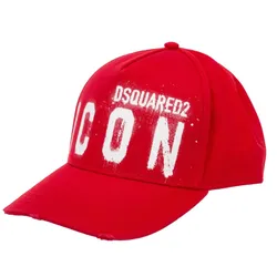 Mũ Dsquared2 Icon Spray Baseball Cap Màu Đỏ