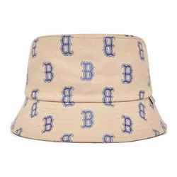 Mũ MLB Bucket Big Classic Monogram Boston Red Sox 3AHTM013N-43SAL Màu Nâu