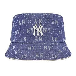 Mũ MLB Bucket Denim New York Yankees 3AHTMD13N-50NYD Màu Xanh Size 57