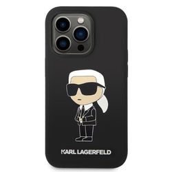 Ốp Điên Thoại Karl Lagerfeld Hardcase Silicone NFT Ikonik Magsafe iphone 14 Pro Màu Đen