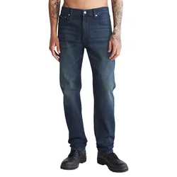 Quần Jean Nam Calvin Klein CK Slim Straight Fit Boston Blue Black 40JP746460 Màu Xanh Đậm Size 34