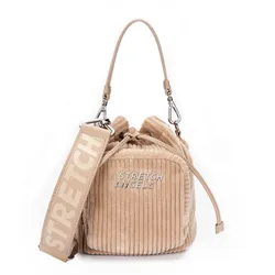 Túi Đeo Chéo Stretch Angels Bucket Pico A-21F-SWCR00616-BGS Màu Nâu Nhạt