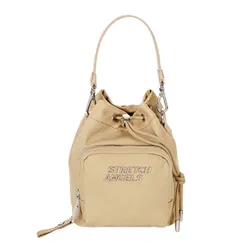 Túi Đeo Chéo Stretch Angels Nylon A-21S-SBCR01111-BG Màu Kem