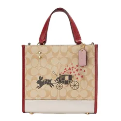 Túi Xách Coach Lunar New Year Dempsey Carryall In Signature Canvas With Rabbit And Carriage Phối Màu