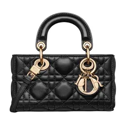 Christian Dior Lady Dior Micro Bag GHW Orange Leather ref922244  Joli  Closet