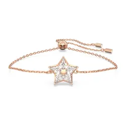 Vòng Đeo Tay Swarovski Stella Braceletkite Cut, Star, White, Rose Gold-Tone Plated 5645460 Màu Vàng Hồng