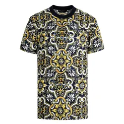 Áo Phông Dolce & Gabbana D&G Logo Baroque Printed G8KD0T G7F7O HB1MQ Phối Màu