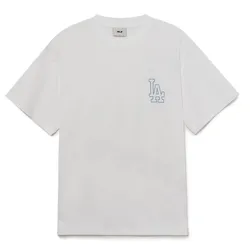 Áo Phông MLB Basic Mega Logo Overfit LA Dodgers Tshirt 3ATSB0433-07WHS Màu Trắng Size M