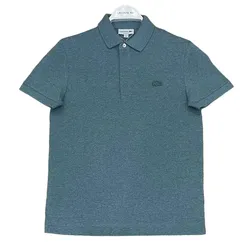 Áo Polo Nam Lacoste Men's Paris Regular Fit Stretch Cotton Piqué Màu Xanh Size S