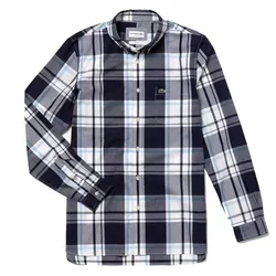 Áo Sơ Mi Lacoste Slim Fit CH5142 525 Màu Đen Kẻ Trắng Size L