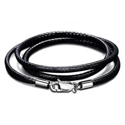 Dây Chuyền Lili Jewelry Sáp Dù Khóa Bạc Kinsley LILI_055178 Màu Đen 3mm