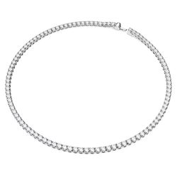 Dây Chuyền Swarovski Matrix Tennis Necklace Round Cut, Small, White, Rhodium Plated 5661257 Màu Bạc