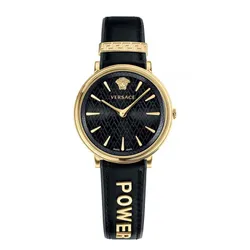 Đồng Hồ Nữ Versace V-Circle Manifesto Edition VBP040017 Màu Đen Vàng