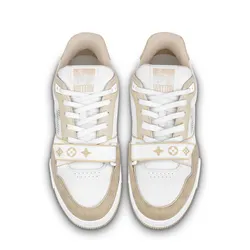 Giày Sneaker Nam Louis Vuitton 1A9ZC2 LV Trainer 2022 Màu Be Trắng Size 44.5