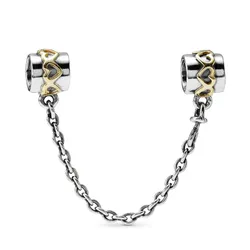 Hạt Vòng Charm Pandora Silver Safety Chain 790307 Màu Bạc