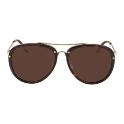 Kính Mát Gucci Brown Pilot Men's Sunglasses GG0662S 002 56 Màu Nâu Size 56