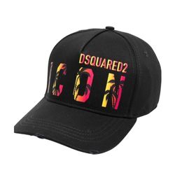Mũ Dsquared2 Black With Logo Sunset Cool ICON Printed BCM0668 05C00001 2124 Màu Đen
