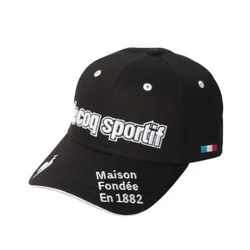 Mũ Golf Le Coq Sportif Maison Fondée En1882 QGBVJC00 BK00 Màu Đen