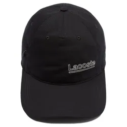 Mũ Lacoste Unisex L!VE Lettering Cotton Cap RK6824-52 Màu Đen