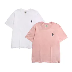 Set Áo Phông Whoau WHRAC2101U Tshirt Màu Trắng - Hồng Size M
