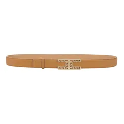 Thắt Lưng Nữ Elisabetta Franchi Belt With Logo And Pendant Padlock Màu Nâu Size 40