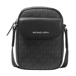 Túi Đeo Chéo Đựng Điện Thoại Michael Kors MK Hudson Logo Smartphone Crossbody Bag 33F1LHDM1B Màu Đen