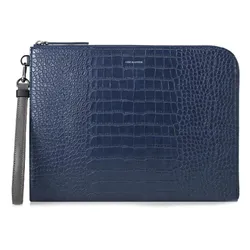 Túi Cầm Tay Find Kapoor Clutch 32 Croco Set Màu Xanh Navy