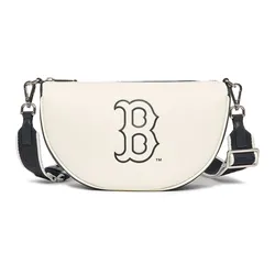 Túi Đeo Vai MLB Mini PU Boston Red Sox 3ACRS033N-43IVS Màu Đen Trắng