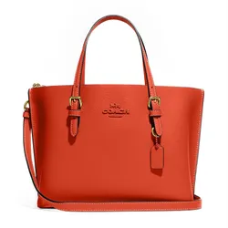 Túi Tote Coach Mollie 25 Leather Mango CC789 Màu Cam