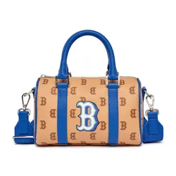 Túi Trống MLB Dia Poritiv Coated Canvas Rich Boston Red Sox 3ABWS023N-43SAS Màu Kem Nâu Size S