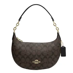 Túi Xách Coach Payton Hobo In Signature Canvas CE620 Màu Nâu Đen