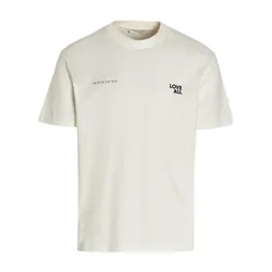 Áo Phông Nam Ih Nom Uh Nit Logo Jesus Love All Printed NUS23224 081 Màu Kem Size XS