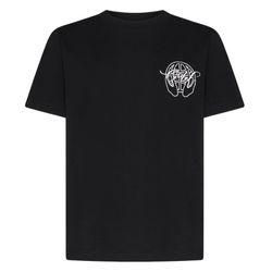 Áo Phông Nam Off-White Black With Logo Hand Arrow Printed Tshirt OMAA038S23JER0031001 Màu Đen