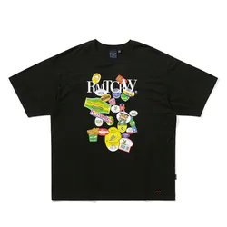 Áo Phông Romantic Crown  Fruit Label Tee Tshirt Màu Đen