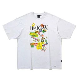 Áo Phông Romantic Crown  Fruit Label Tee Tshirt Màu Xám