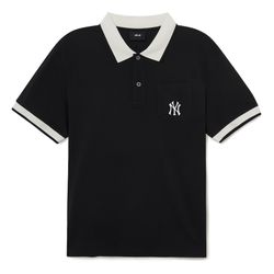 Áo Polo MLB New York Yankees 3LPQB0133-50BKS Màu Đen Size L