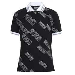 Áo Polo Nam Versace Jeans Couture 72GAG6S3 JS044 899 Màu Đen Size M